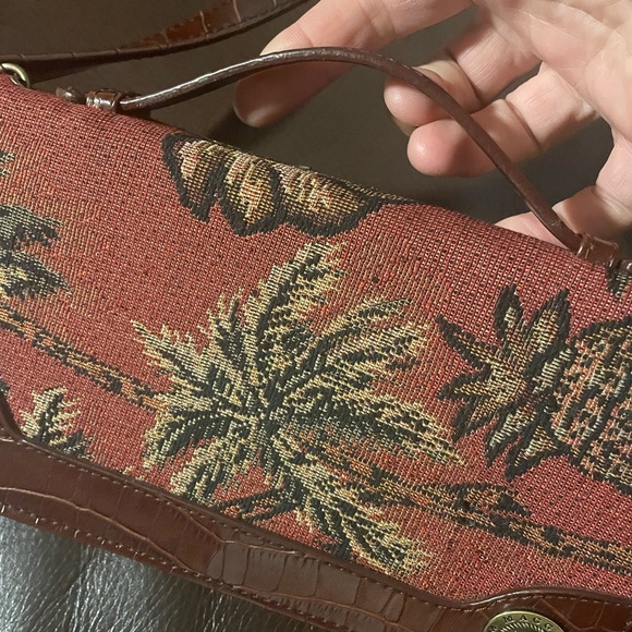 Vintage Maggi B Tropical Tapestry Wallet Purse Crossbody Bag Unique - Picture 11 of 11